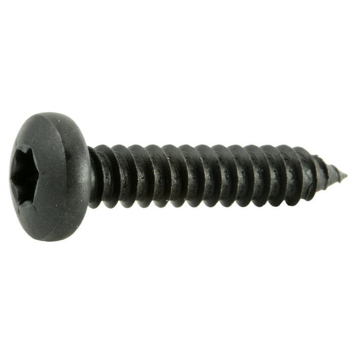 #14 x 1-1/4" Black Steel Star Drive Pan Head Sheet Metal Screws