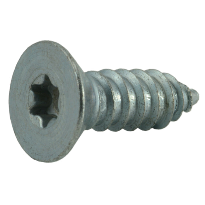 #14 x 3/4" Zinc Plated Steel Star Drive Flat Head Sheet Metal Screws