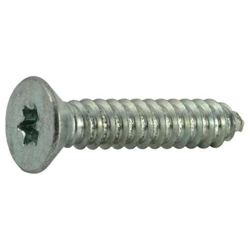 #14 x 1-1/4" Zinc Plated Steel Star Drive Flat Head Sheet Metal Screws