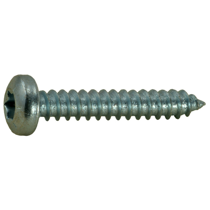 #8 x 1" Zinc Plated Steel Star Drive Pan Head Sheet Metal Screws