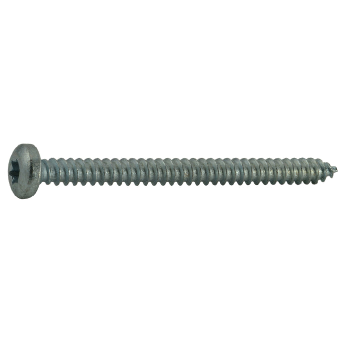 #8 x 2" Zinc Plated Steel Star Drive Pan Head Sheet Metal Screws