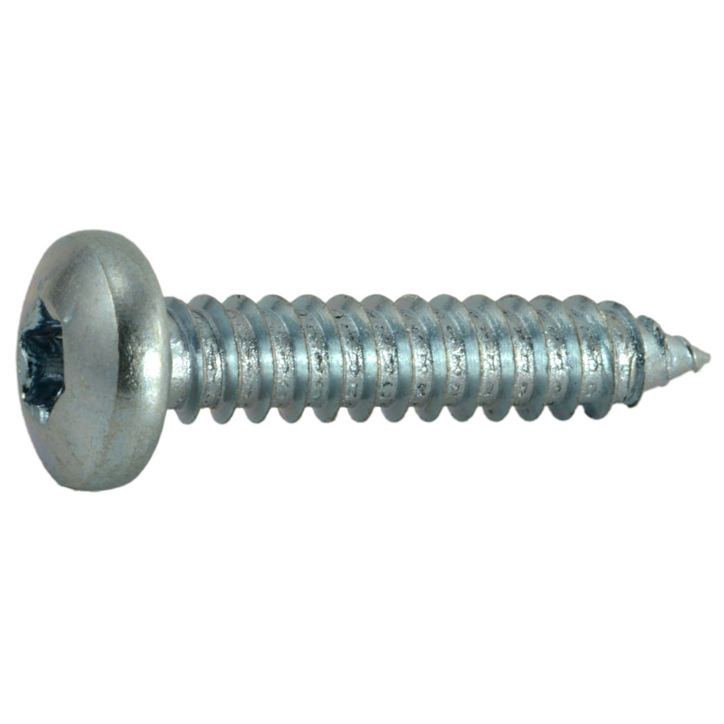 #14 x 1-1/4" Zinc Plated Steel Star Drive Pan Head Sheet Metal Screws