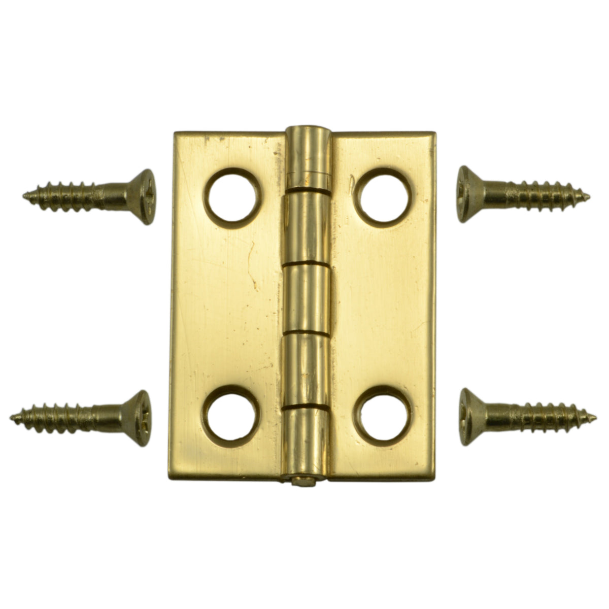 1-1/2" x 7/8" Solid Brass Butt Hinges
