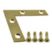 3/8" x 2" Solid Brass Flat Corner Brace