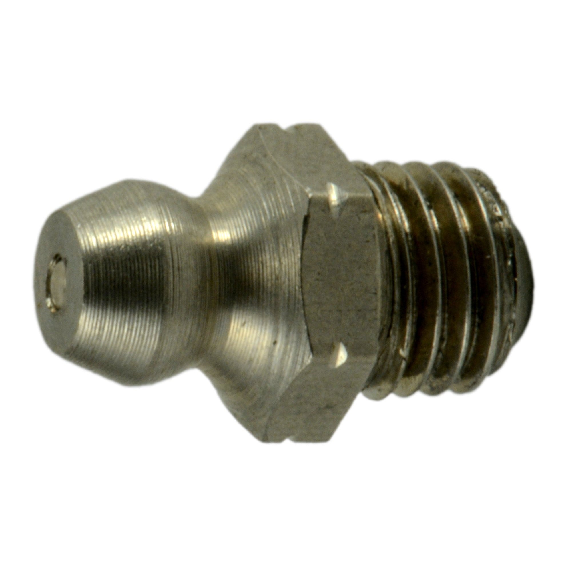 8mm-1.0 x 10mm x 16mm A2 Stainless Steel Coarse Thread Straight Grease Fittings