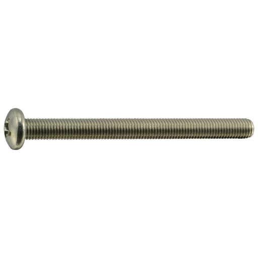 1/4"-28 x 3" 18-8 Stainless Steel Fine Thread Phillips Pan Head Machine Screws