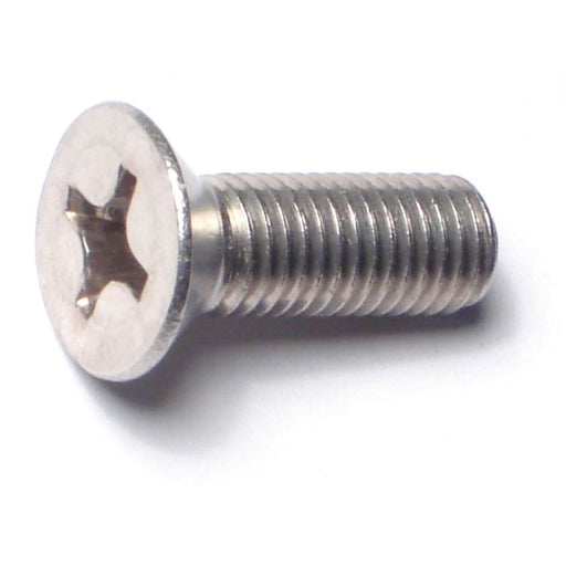 1/4"-28 x 3/4" 18-8 Stainless Steel Fine Thread Phillips Flat Head Machine Screws