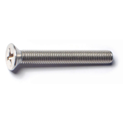1/4"-28 x 2" 18-8 Stainless Steel Fine Thread Phillips Flat Head Machine Screws