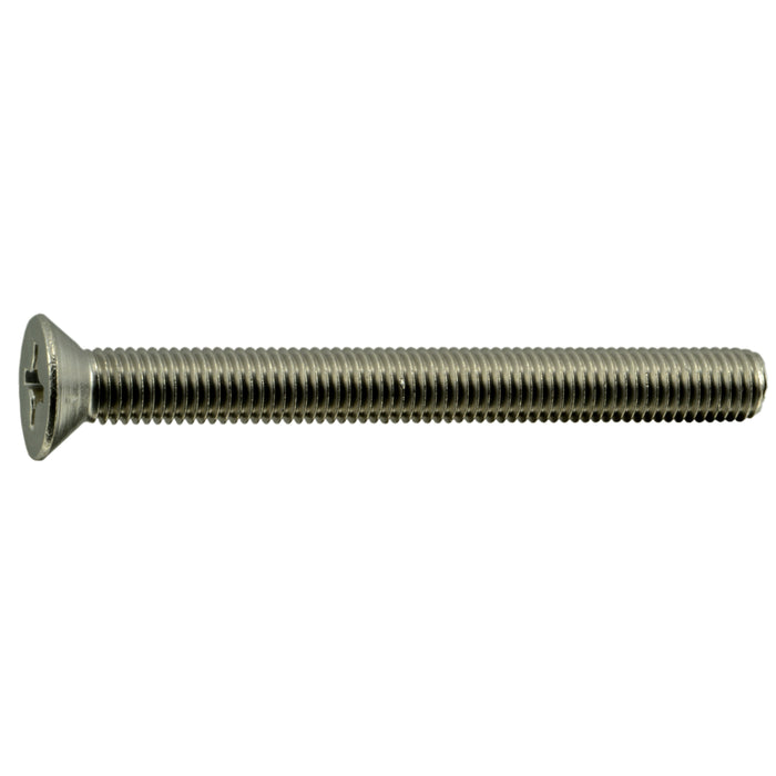 1/4"-28 x 2-1/2" 18-8 Stainless Steel Fine Thread Phillips Flat Head Machine Screws