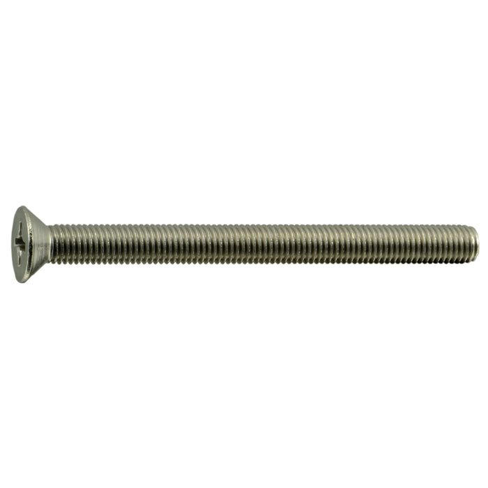 1/4"-28 x 3" 18-8 Stainless Steel Fine Thread Phillips Flat Head Machine Screws