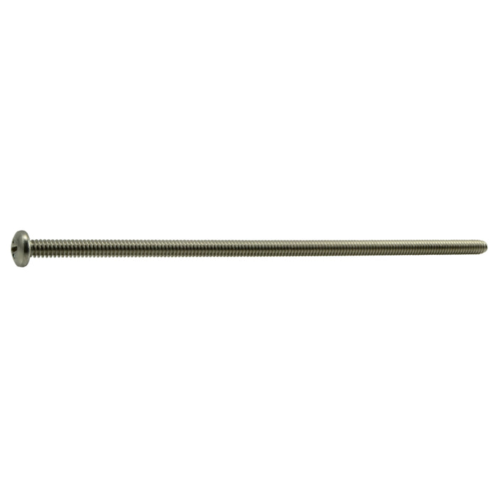 #10-24 x 6" 18-8 Stainless Steel Coarse Thread Phillips Pan Head Machine Screws