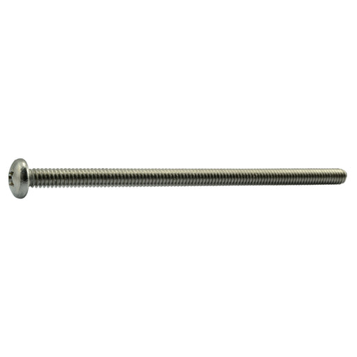 1/4"-20 x 5" 18-8 Stainless Steel Coarse Thread Phillips Pan Head Machine Screws