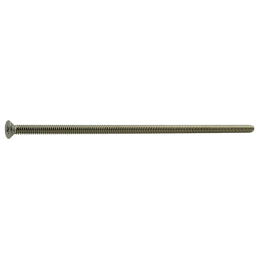 #10-24 x 6" 18-8 Stainless Steel Coarse Thread Phillips Flat Head Machine Screws