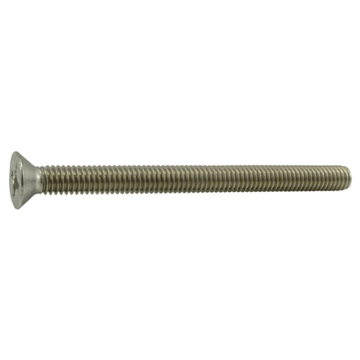 5/16"-18 x 4" 18-8 Stainless Steel Coarse Thread Phillips Flat Head Machine Screws