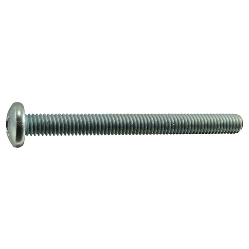 3/8"-16 x 4" Zinc Plated Steel Coarse Thread Phillips Pan Head Machine Screws