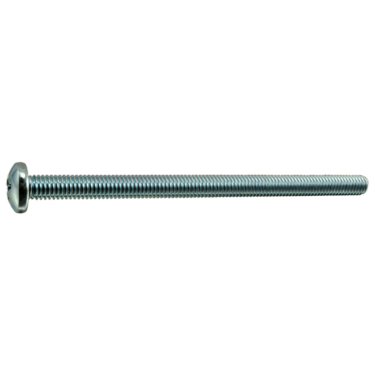 3/8"-16 x 6" Zinc Plated Steel Coarse Thread Phillips Pan Head Machine Screws