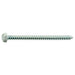 #10 x 3" White Painted Steel Slotted Hex Washer Head Sheet Metal Screws