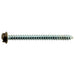 #8 x 2" Brown Painted Steel Slotted Hex Washer Head Sheet Metal Screws