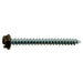 #10 x 2" Brown Painted Steel Slotted Hex Washer Head Sheet Metal Screws