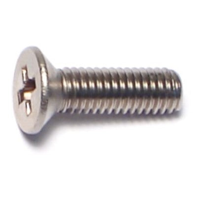 3mm-0.5 x 10mm A2 Stainless Steel Coarse Thread Phillips Flat Head Machine Screws