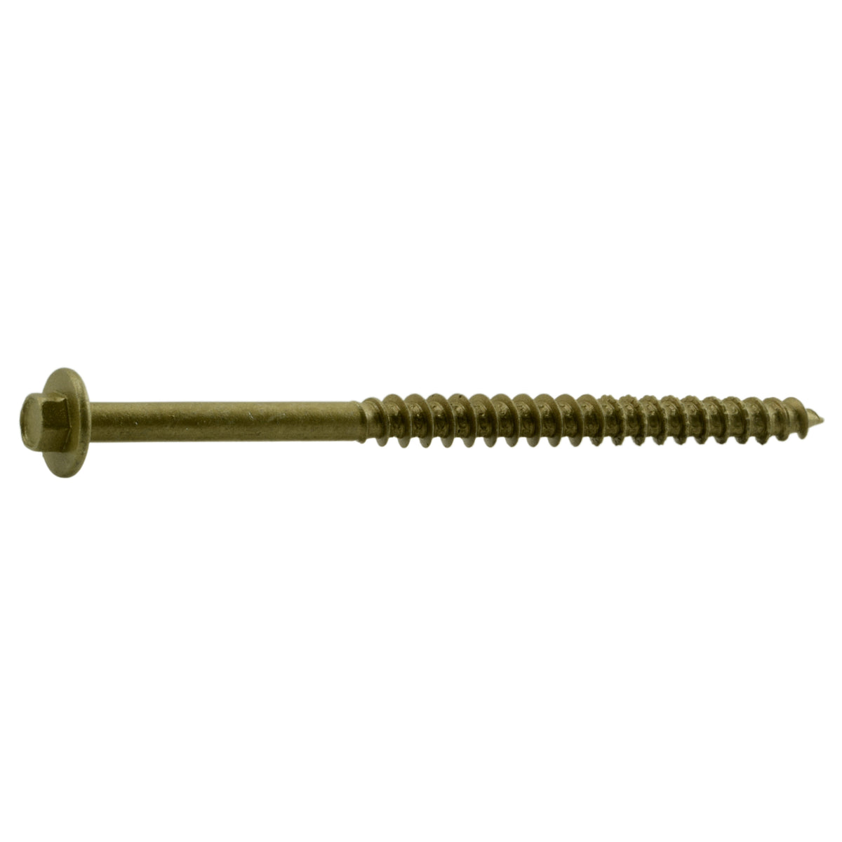 3/8" x 5" Tan XL1500 Hex Washer Head Saberdrive Construction Ledger Board (8 pcs.)