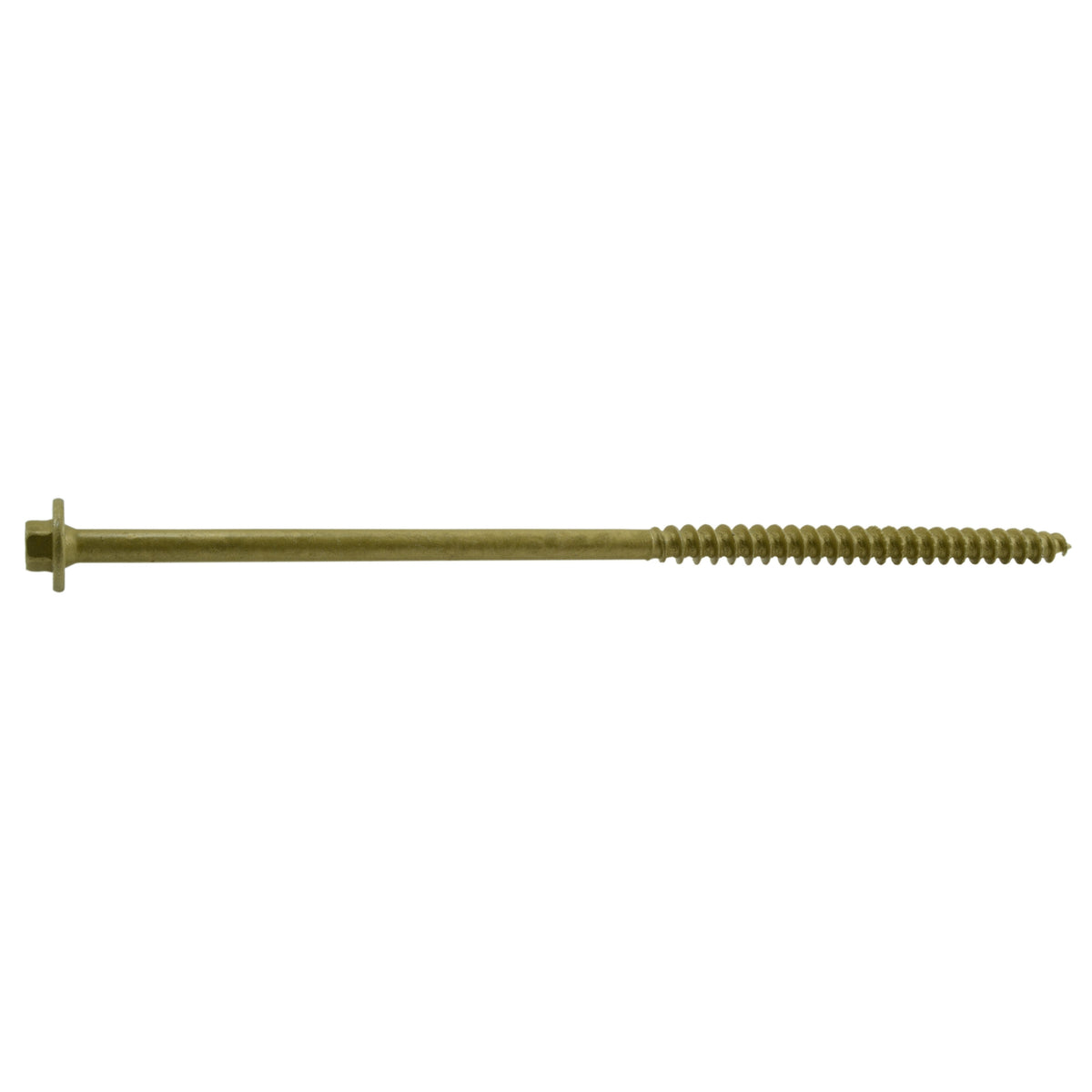 3/8" x 8" Tan XL1500 Coated Hex Washer Head Saberdrive Ledger Board Screws (5 pcs.)