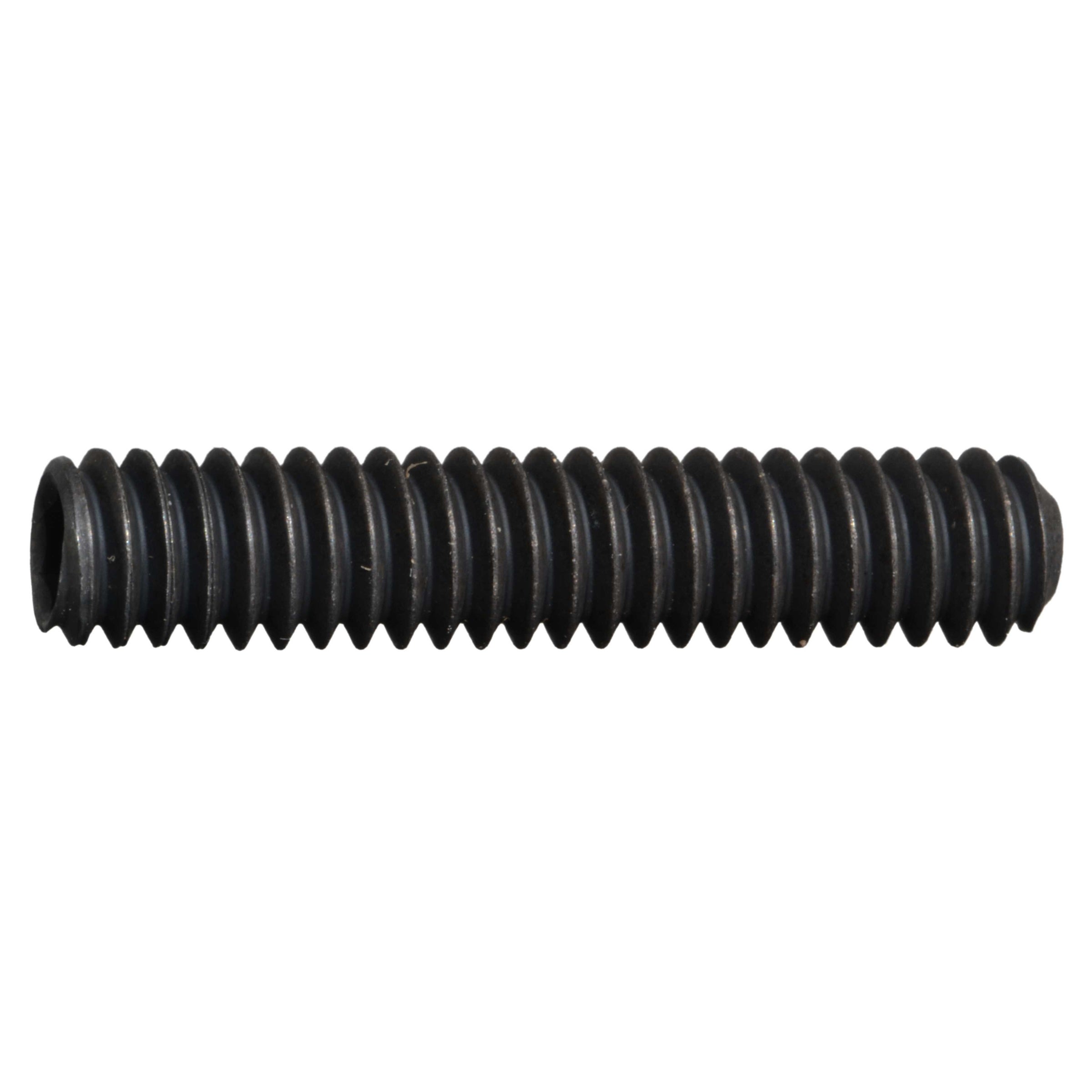 1/4"-20 x 1-1/4" Black Oxide Steel Coarse Thread Socket Set Screws