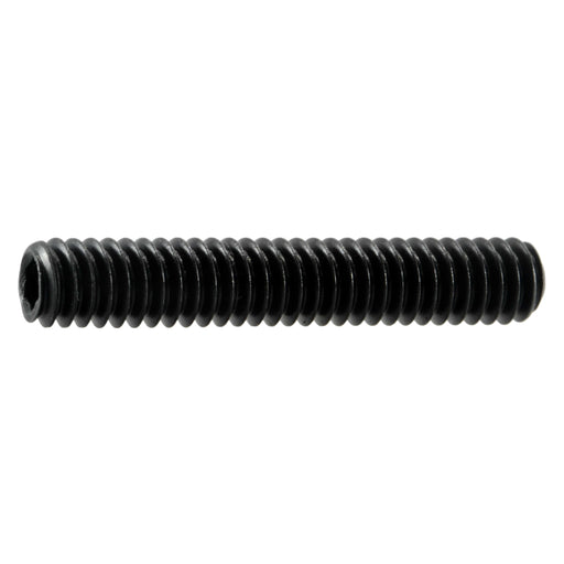 1/4"-20 x 1-1/2" Black Oxide Steel Coarse Thread Socket Set Screws
