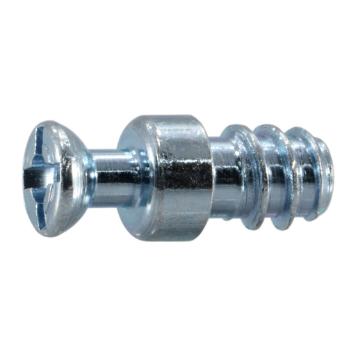 6mm x 17mm Zinc Plated Steel Wood Screw Connection Dowels