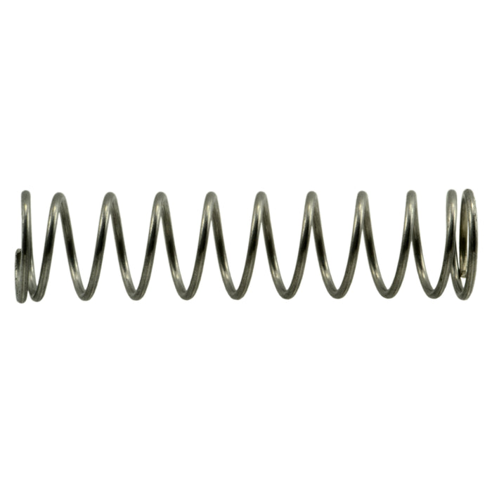 23/64" x 0.032" x 1-1/2" 18-8 Stainless Steel Compression Springs