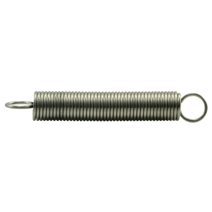 3/8" x 0.041" x 2-1/2" 18-8 Stainless Steel Extension Springs