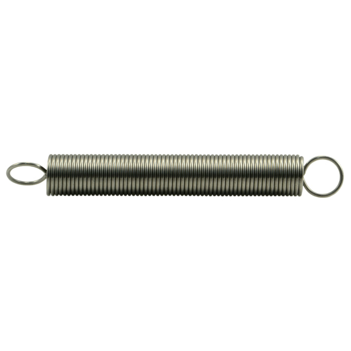 1/2" x 0.047" x 4" 18-8 Stainless Steel Extension Springs