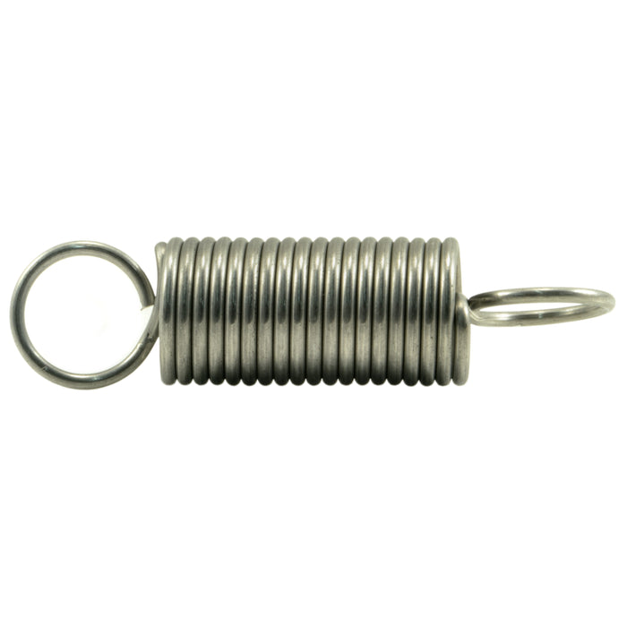 3/4" x 0.080" x 3" 18-8 Stainless Steel Extension Springs