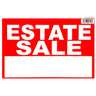 8" x 12" Styrene Plastic "Estate Sale" Signs