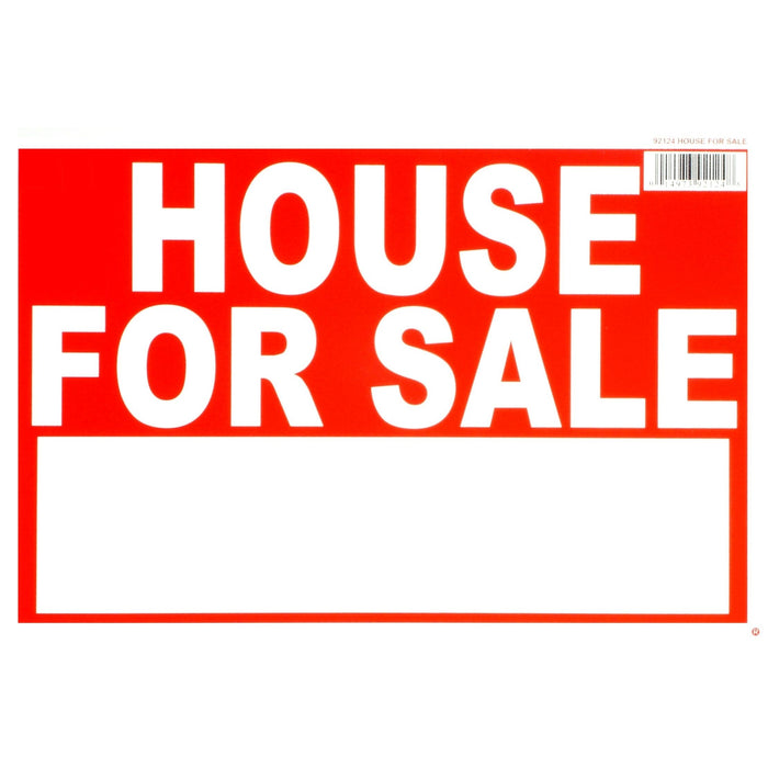 8" x 12" Styrene Plastic "House for Sale" Signs