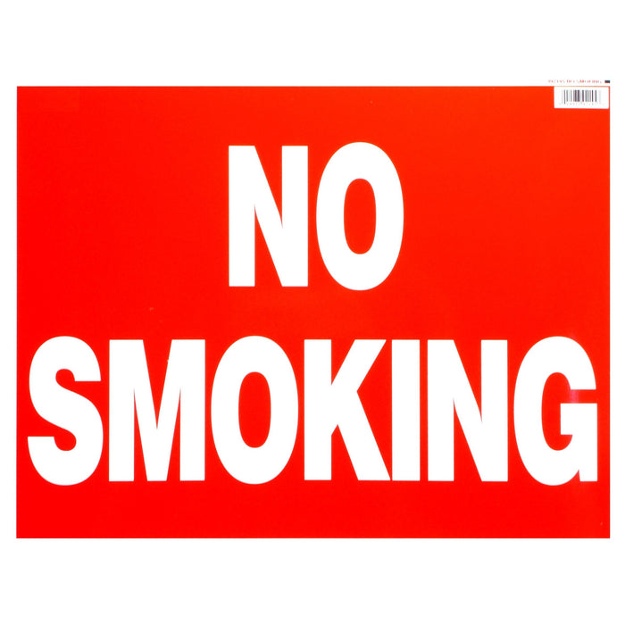 14" x 18" Styrene Plastic "No Smoking" Signs