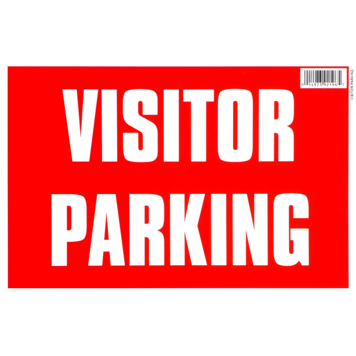 8" x 12" Styrene Plastic "Visitor Parking" Signs