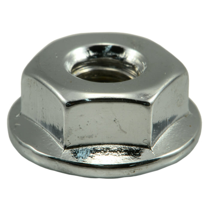 #10-24 Chrome Plated Steel Coarse Thread Flange Nuts