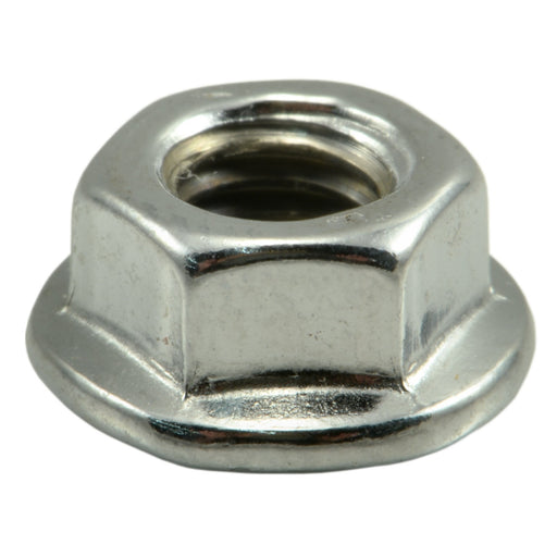 5mm-0.8 Chrome Plated Steel Coarse Thread Flange Nuts