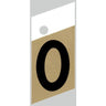 1.5" - "0" Slanted Black & Gold Numbers