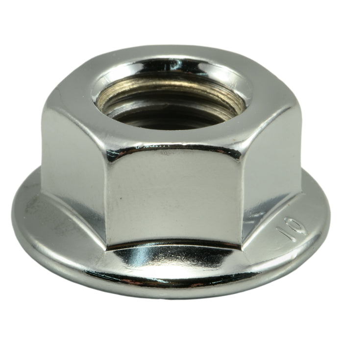 14mm-2.0 Chrome Plated Steel Coarse Thread Flange Nuts