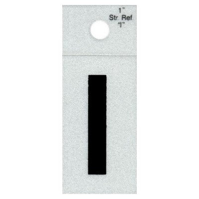 1" - "I" Straight Black Reflective Letters