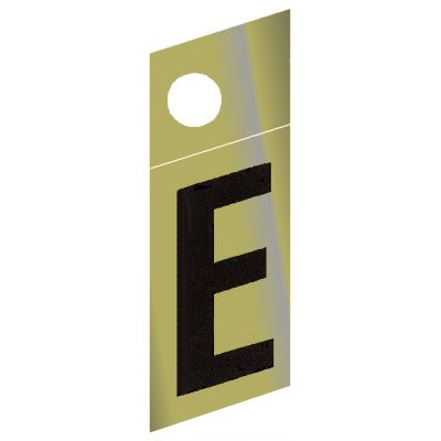 1.25" - E Slanted Gold Numbers