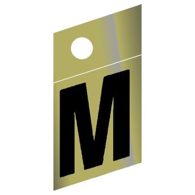 1.25" - M Slanted Gold Numbers