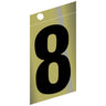 3" - 8 Slanted Gold Numbers