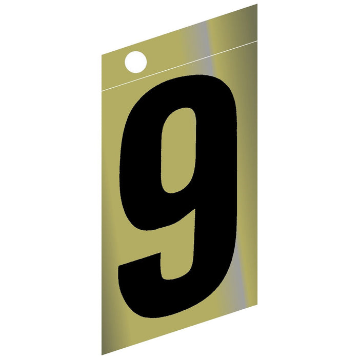 3" - 9 Slanted Gold Numbers