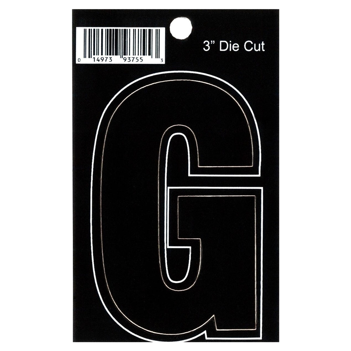 3" - G Black Die Cut Letters