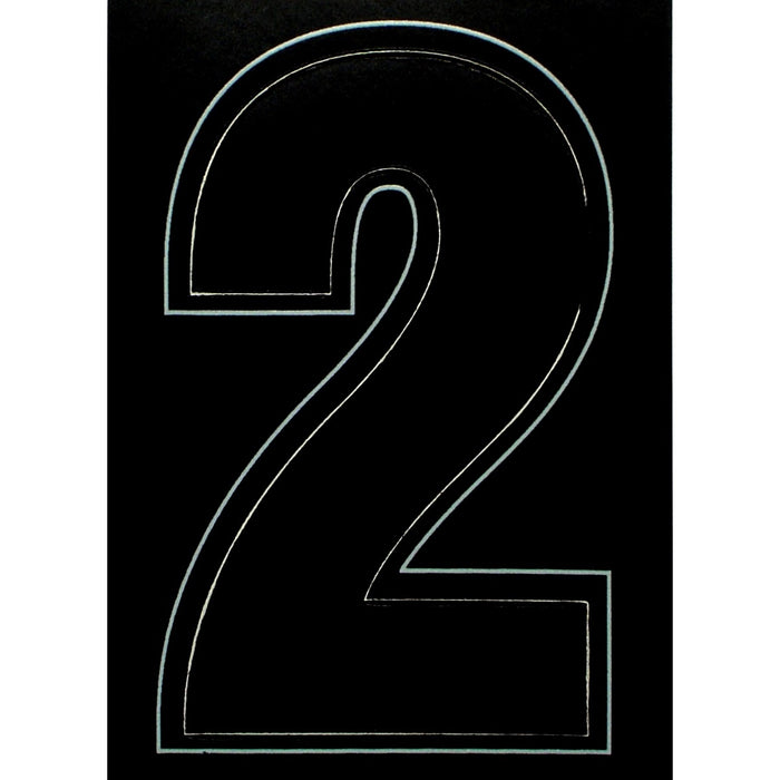 3" - 2 Black Die Cut Numbers