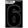 3" - 6 Black Die Cut Numbers