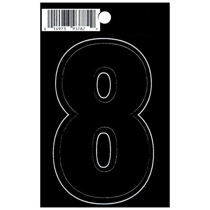 3" - 8 Black Die Cut Numbers